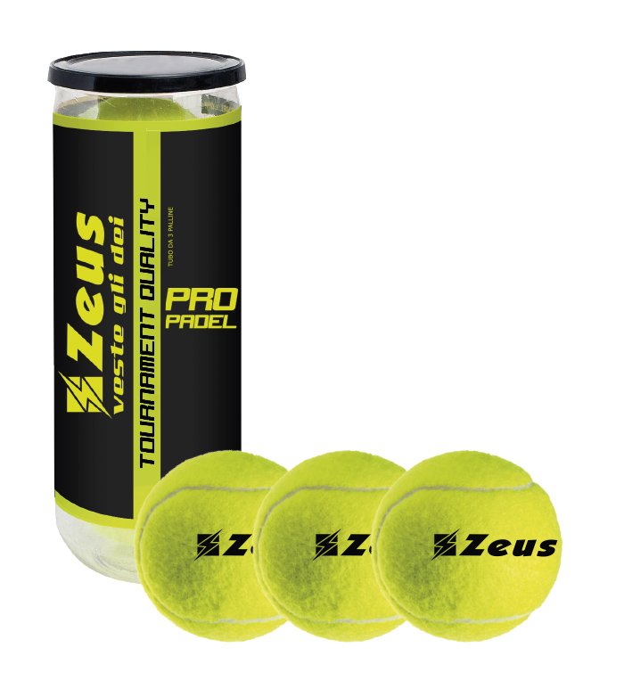1094_96_PALLINE20PRO20PADEL.jpg PALLINE PRO PADEL 3 PZ GIALLO FLUO - Image 1
