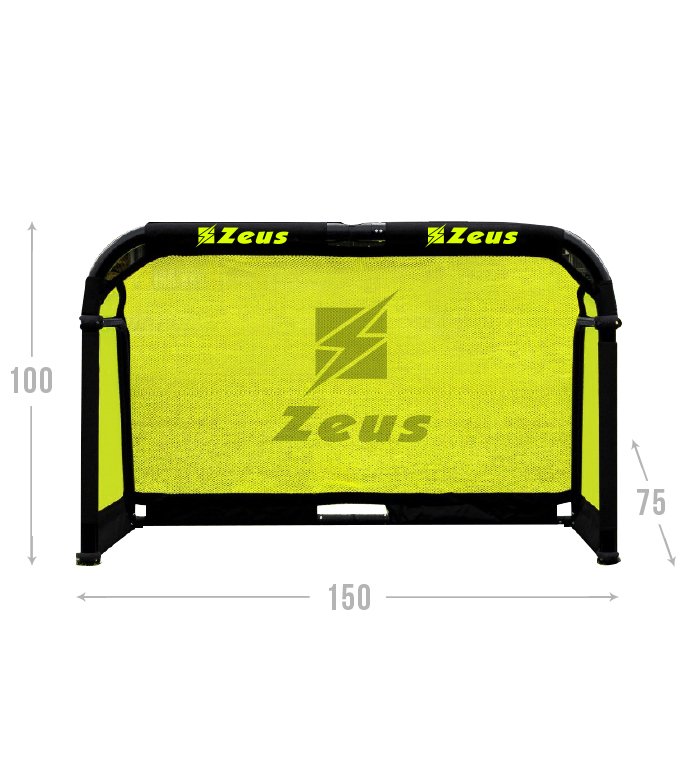 1134_2_FOLDING20GOAL20ALUMINIUM20con20misure.jpg FOLDING GOAL ALUMINUM 150x100x75 cm NERO - Image 1