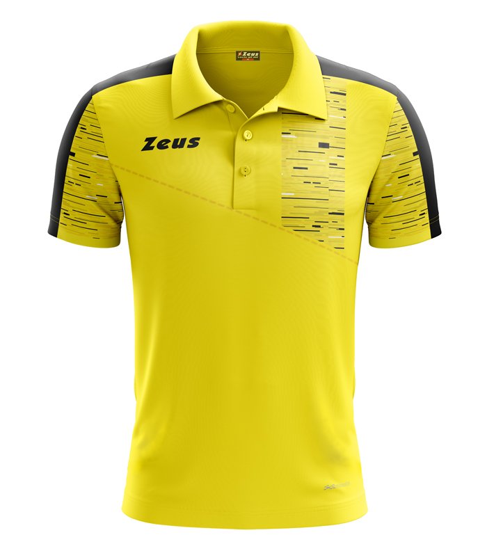 1302_124_polo20mc20glitch20giallo20nero20fronte.jpg POLO GLITCH GIALLO/NERO - Image 1