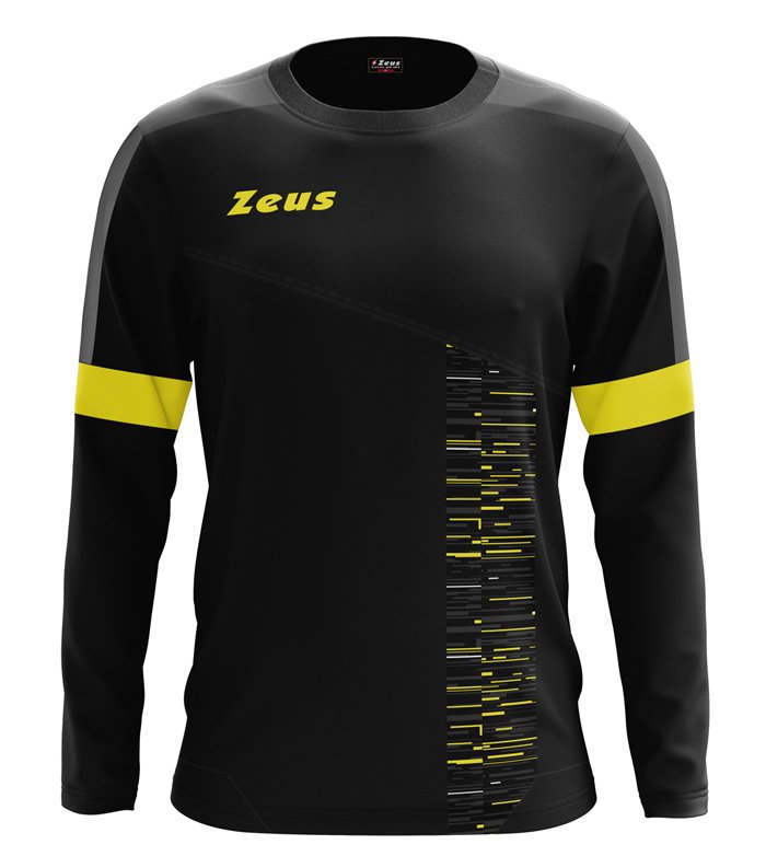 1304_89_felpa-girocollo-glitch-nero-giallo-fronte.jpg FELPA GLITCH NERO/GIALLO - Image 1